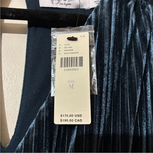 NWT Anthropologie Ali & Jay Samantha Velvet Wide Leg Jumpsuit - Picture 9 of 12